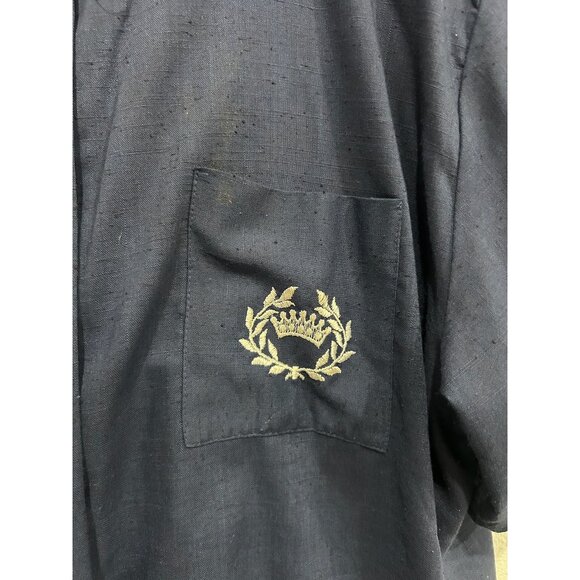 Vintage Lady 12 West Blue 2 Piece Shirt Skirt Set Blue Plus Size Retro Classic - Picture 4 of 16